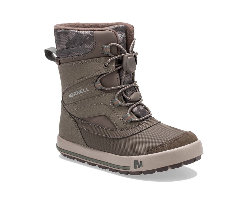 Botas Criança - Merrell Snow Bank 2.0 - Marrom - NUE208946